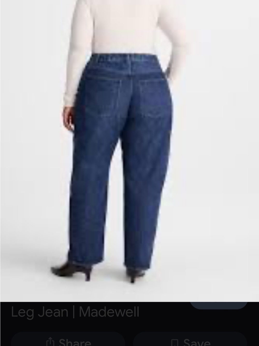 Madewell The Perfect Vintage  Straight-Leg Jeans in Dark Blue